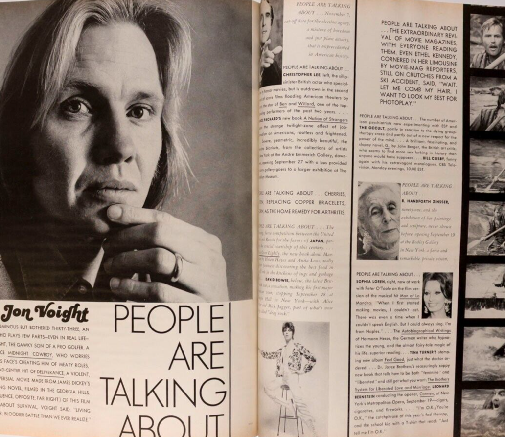 KAREN GRAHAM Avedon JON VOIGHT Vogue Sept 1972 Collections OSCAR DE LA RENTA vtg