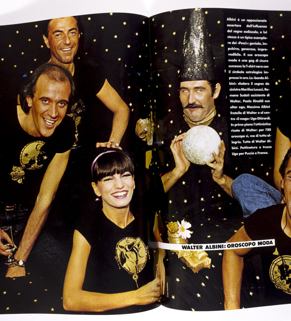 SPIELBERG Kenzo WALTER ALBINI Montana VERSACE Princess Caroline L'UOMO VOGUE vtg