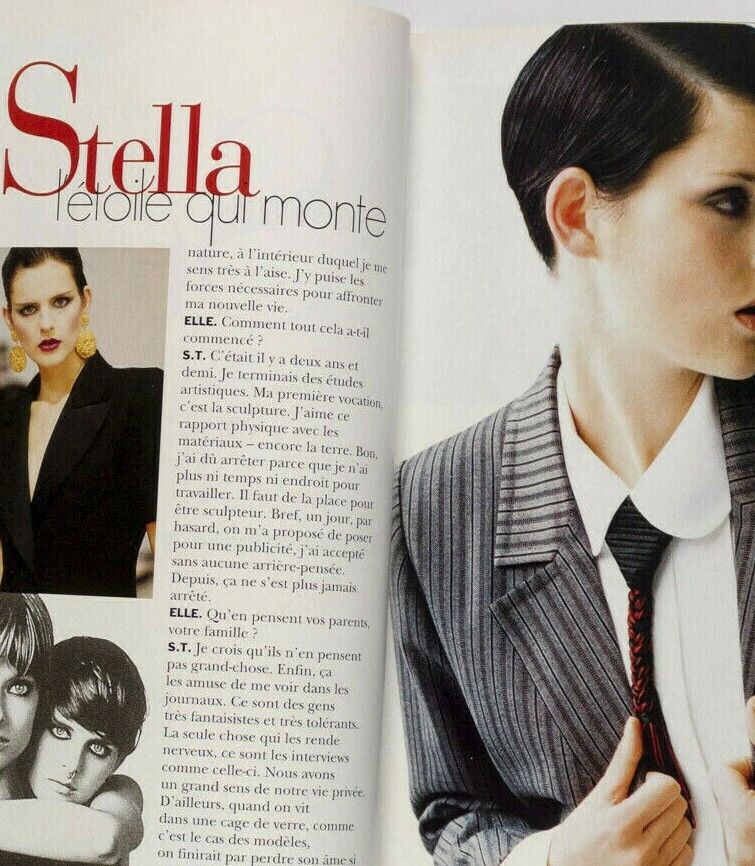 STELLA TENNANT Sarah O'Hare KAREN MULDER Dominique Isserman FRENCH ELLE magazine