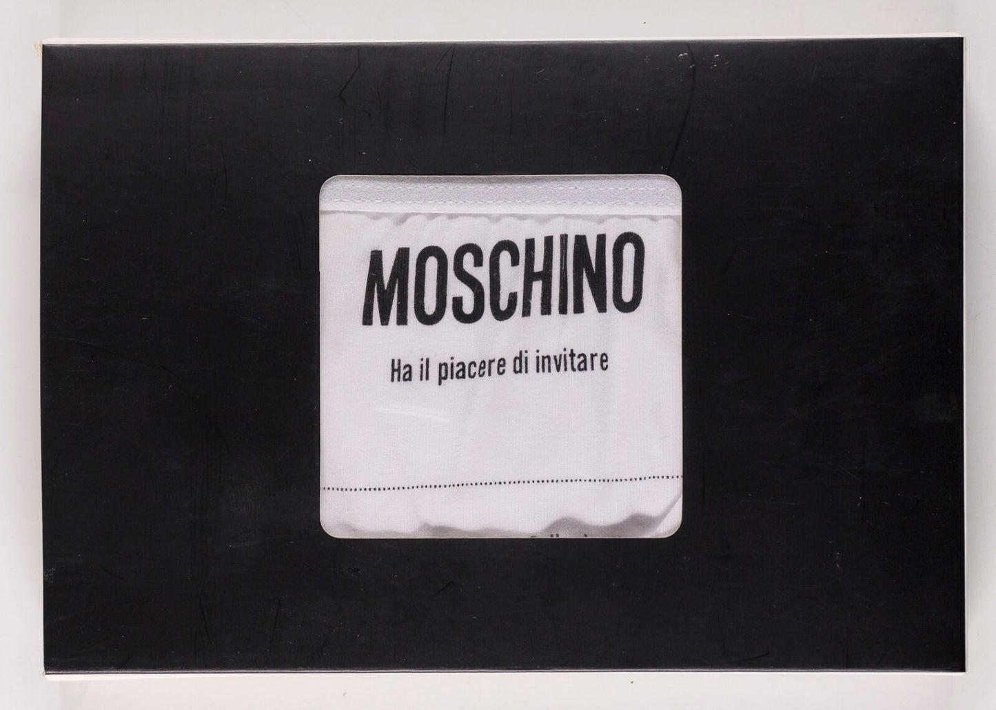 MOSCHINO Underpants SHOW INVITATION Autumn Winter 2015 Milan BNIB Y-Fronts PROMO