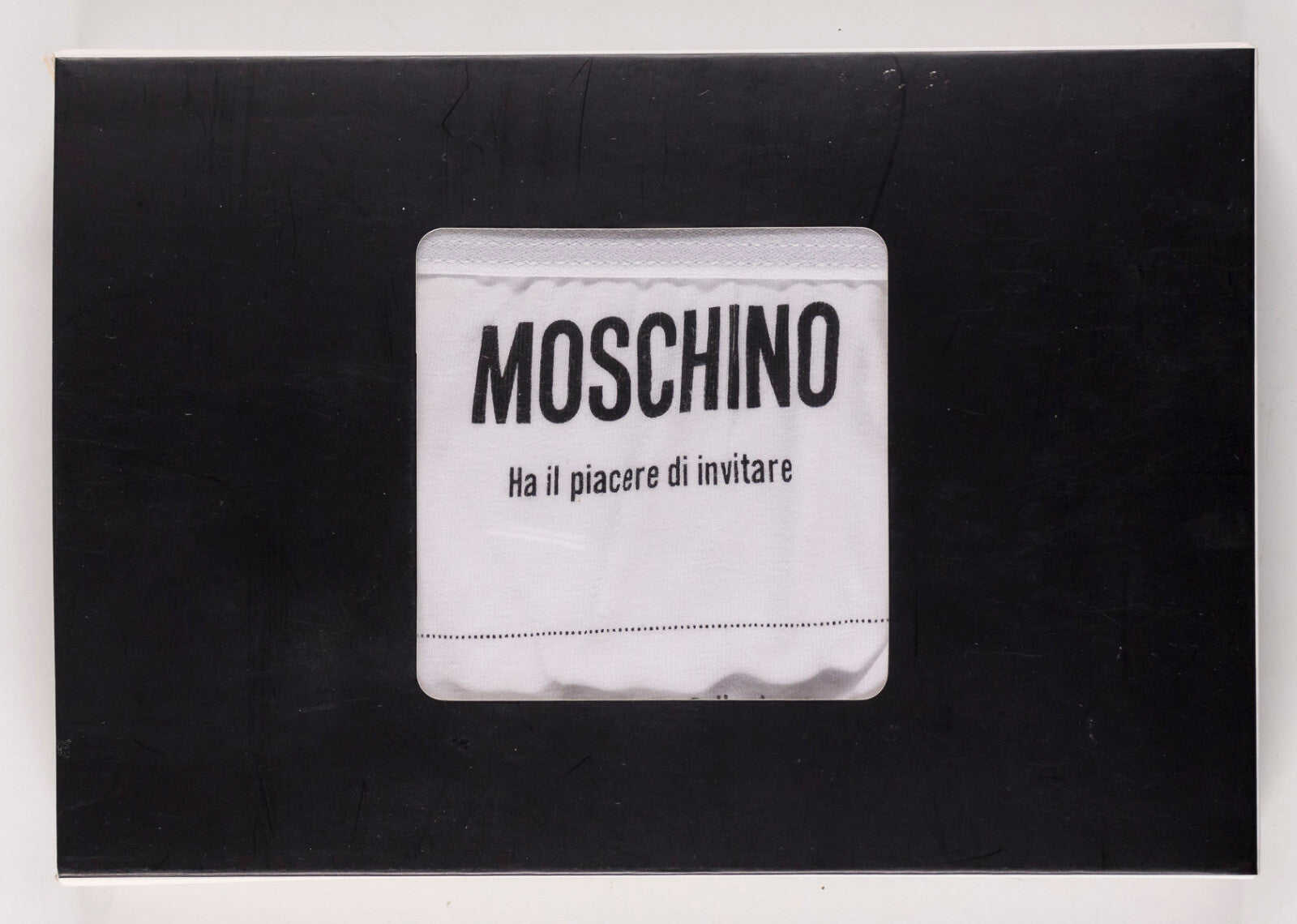 MOSCHINO Underpants SHOW INVITATION Autumn Winter 2015 Milan BNIB Y-Fronts PROMO