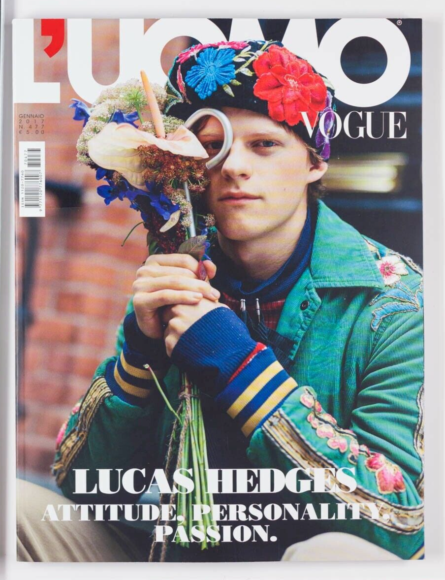 Lucas Hedges TOM HOLLAND Patrick Dempsey JIM STURGESS JW Anderson ~ L'uomo Vogue