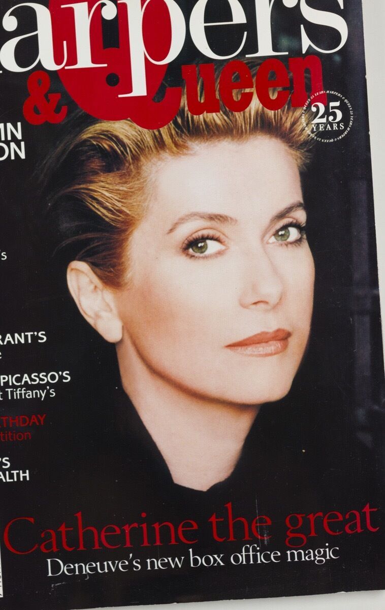 CATHERINE DENEUVE Hugh Grant PALOMA PICASSO Tiffanys ~ Harper's & Queen Magazine