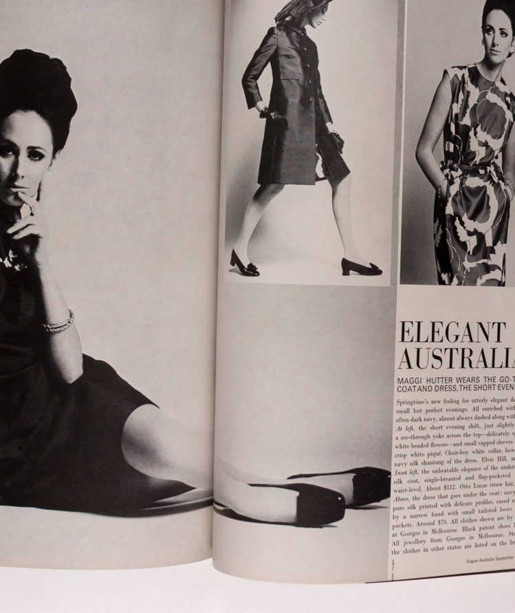 DANIELA BIANCHI Australia Woman BARRY HUMPHRIES Barracks VOGUE September 1968 Oz