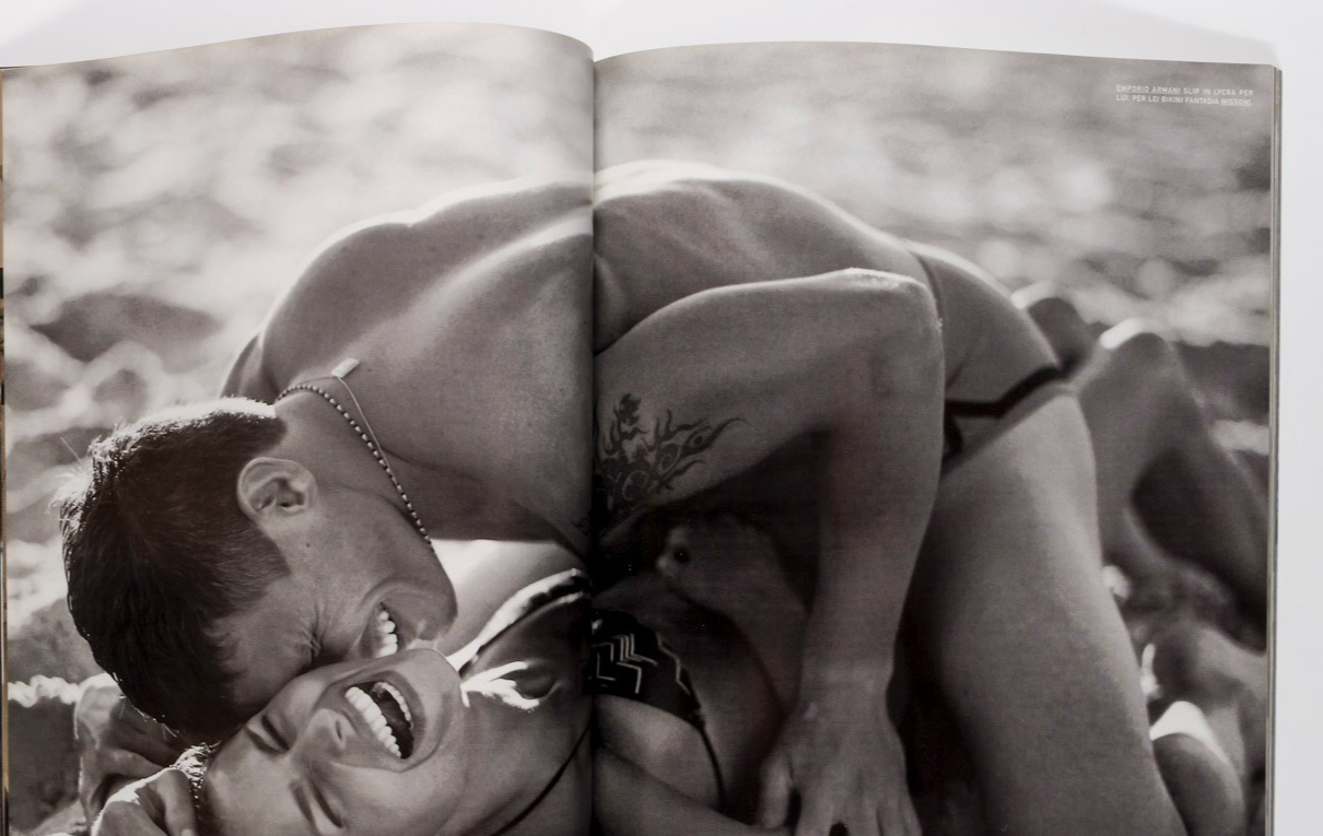 BILLY WHITE Uruguay BRUCE WEBER Roversi L'UOMO VOGUE April 1998 Malaparte PAVESI