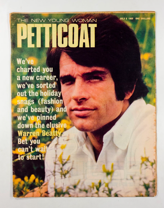 WARREN BEATTY 2001 A Space Odyssey FASHION Petticoat magazine July 6 1968 60s UK