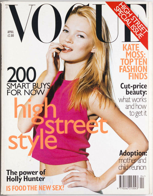 KATE MOSS Stella Tennant CHANDRA NORTH Carla Bruni TRISH GOFF Vogue magazine VTG