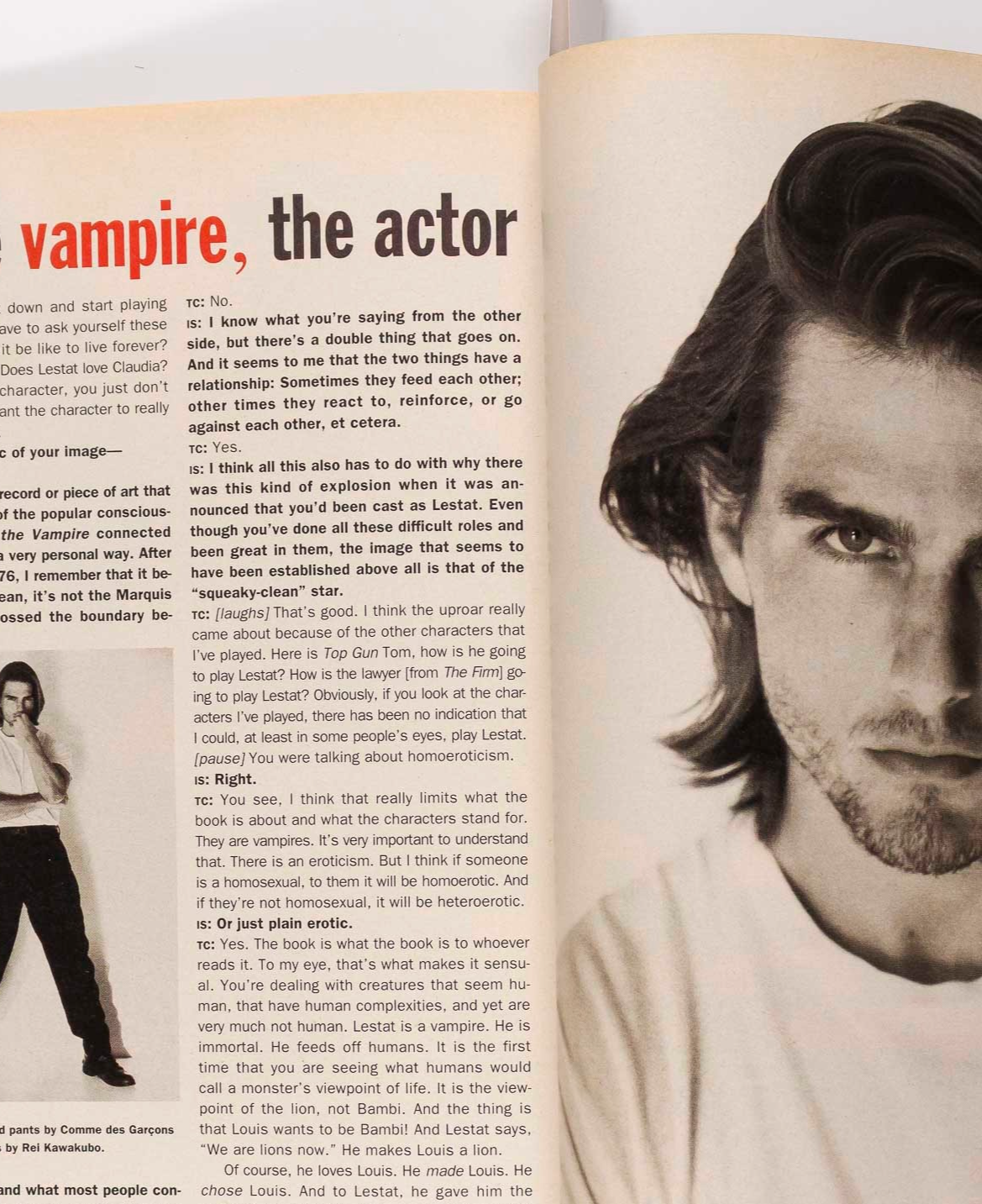 TOM CRUISE Ritts INTERVIEW Biggie KENNETH BRANAGH Reese ZELLWEGER November 1994