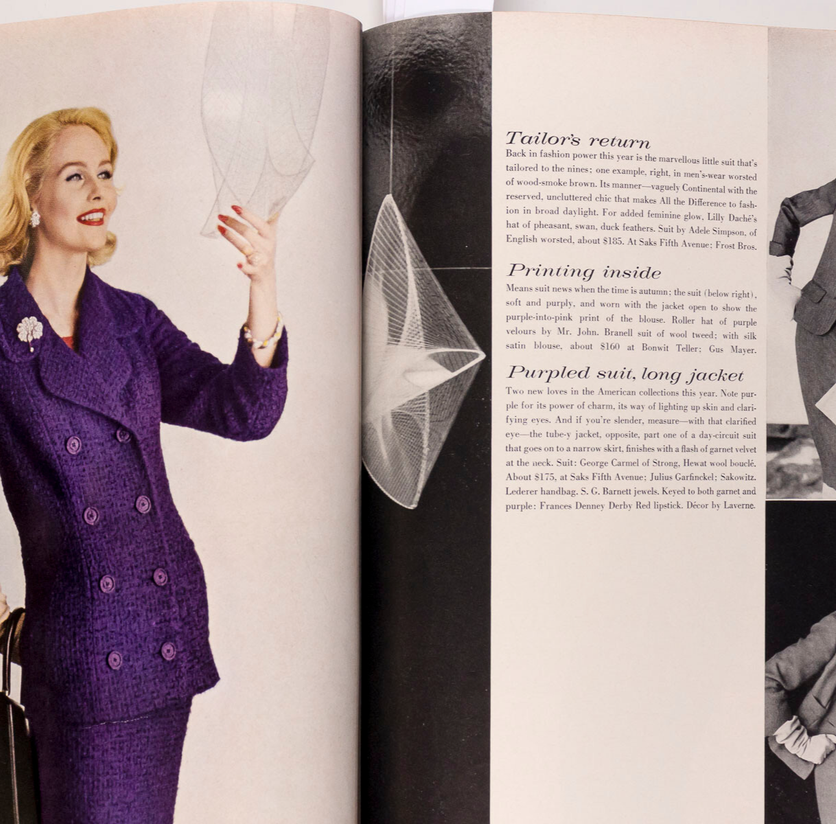 Isabella Albonico STEICHEN Jane Fonda HENRY CLARKE Colette US Vogue August 1959