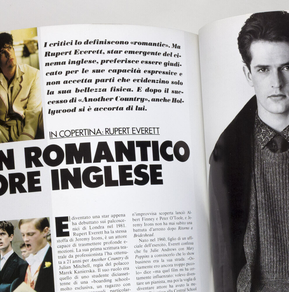 Rupert Everett PAOLO ROVERSI Werner Herzog JCDC Gregory Corso PLAID L'uomo Vogue