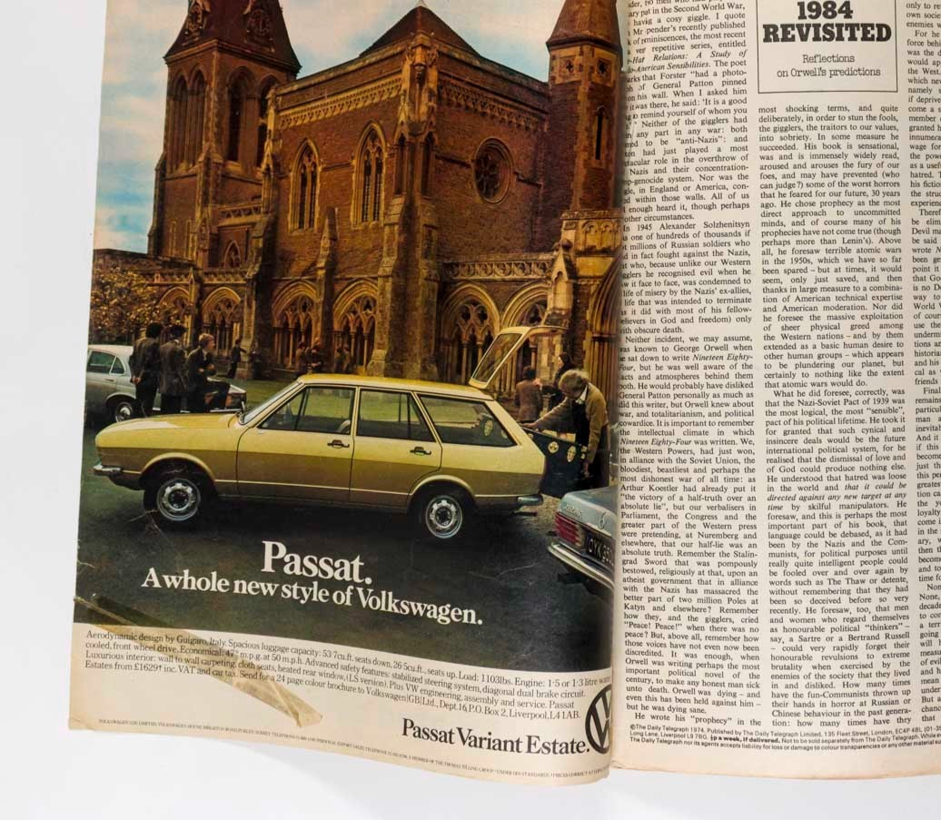 George Orwell 1984 Ralph Steadman TELEGRAPH September 20 1974 James Cameron UK