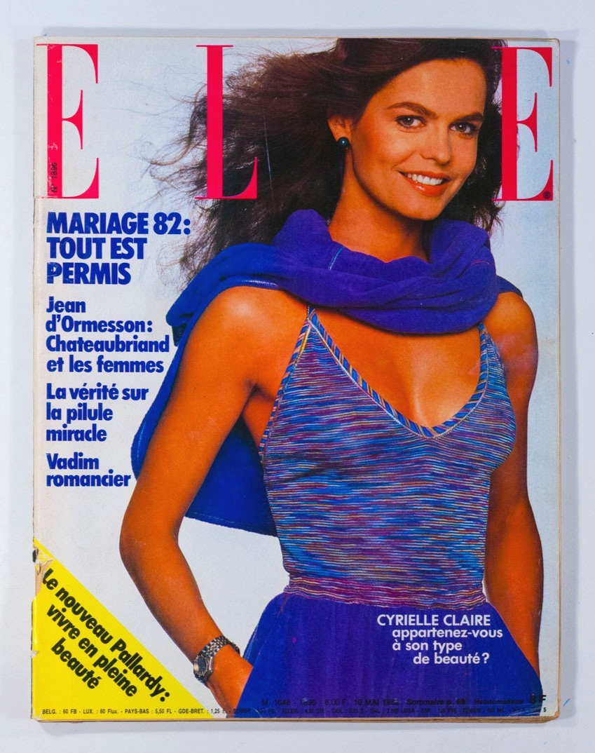 CYRIELLE CLAIRE Audrey Hepburn VERONIQUE JANNOT Elle 10 May 1982 vtg ROGER VADIM