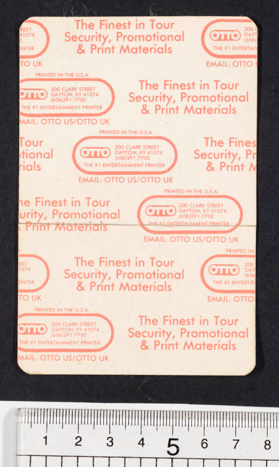 FLEETWOOD MAC Backstage Pass AFTER SHOW TOUR TICKET Europe 1988 Stevie Nicks VTG