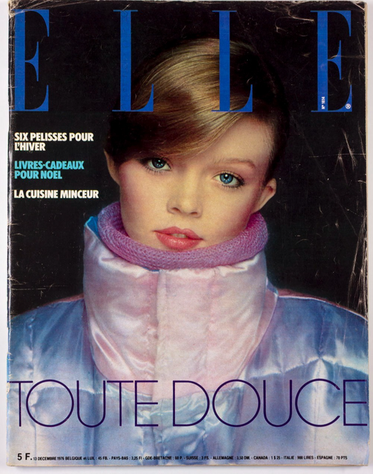 SARITA OJEDA Yves Mourousi JEANLOUP SIEFF Elle 13 December 1976 CARSON MCCULLERS