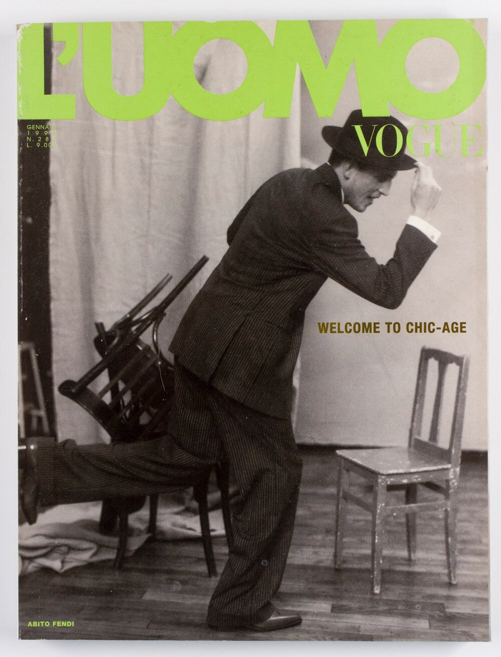 Paolo Roversi STEVEN KLEIN Ellen Von Unwerth L'UOMO VOGUE magazine 1998 Jan 287