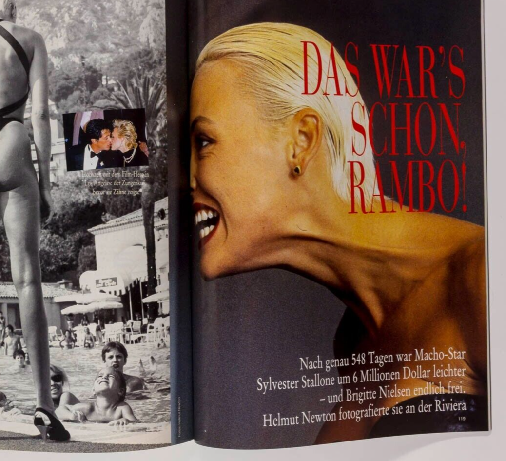 Herb Ritts DAVID BOWIE Brigitte Nielsen HELMUT NEWTON vtg MANNER VOGUE magazine