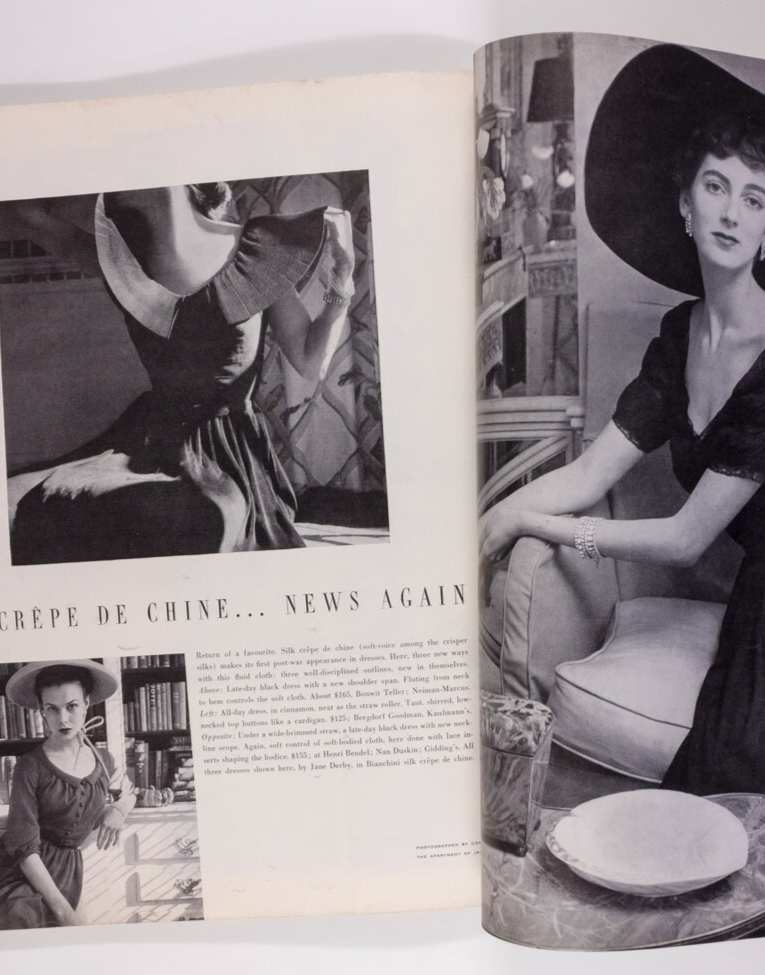 Irving Penn RENE BOUET-WILLAUMEZ Bouchet VOGUE April 1949 Mary Martin MENSWEAR