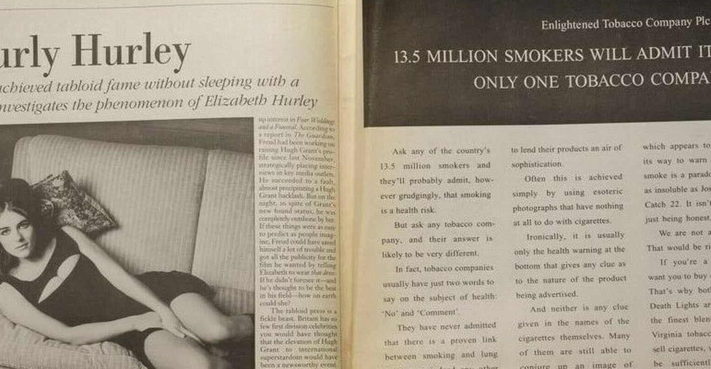 ELIZABETH HURLEY Naomi Campbell WILLIAM KLEIN Drag SENNA Modern Review June 1994
