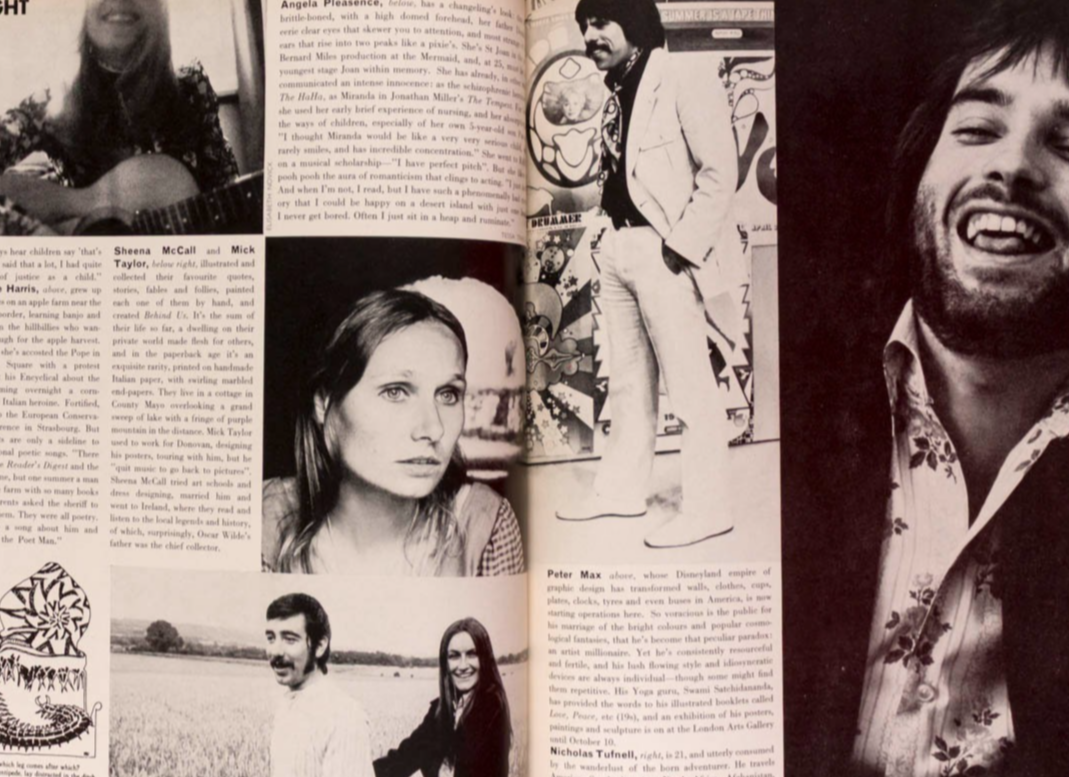 Charlotte Rampling SARAH MOON Britt Ekland VOGUE September 1970 Mike Nichols VTG