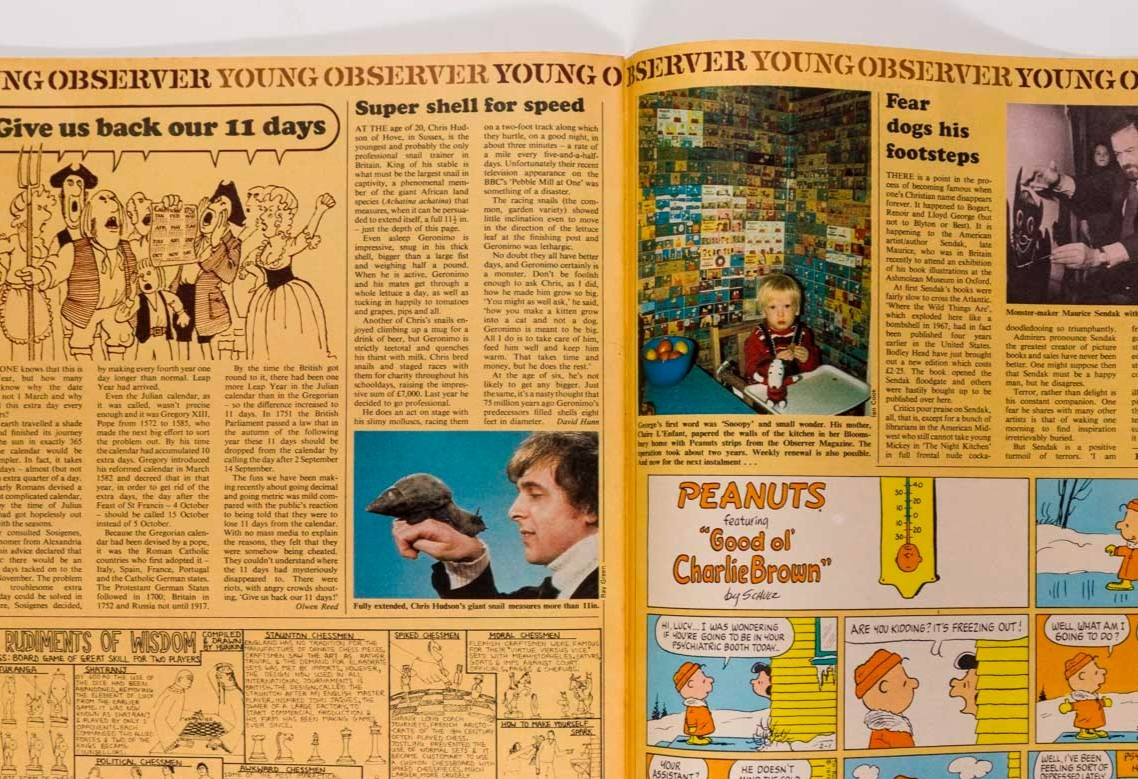 Diana Ross BOWIE Maurice Sendak OBSERVER MAGAZINE 29 February 1976 Corinne Clery