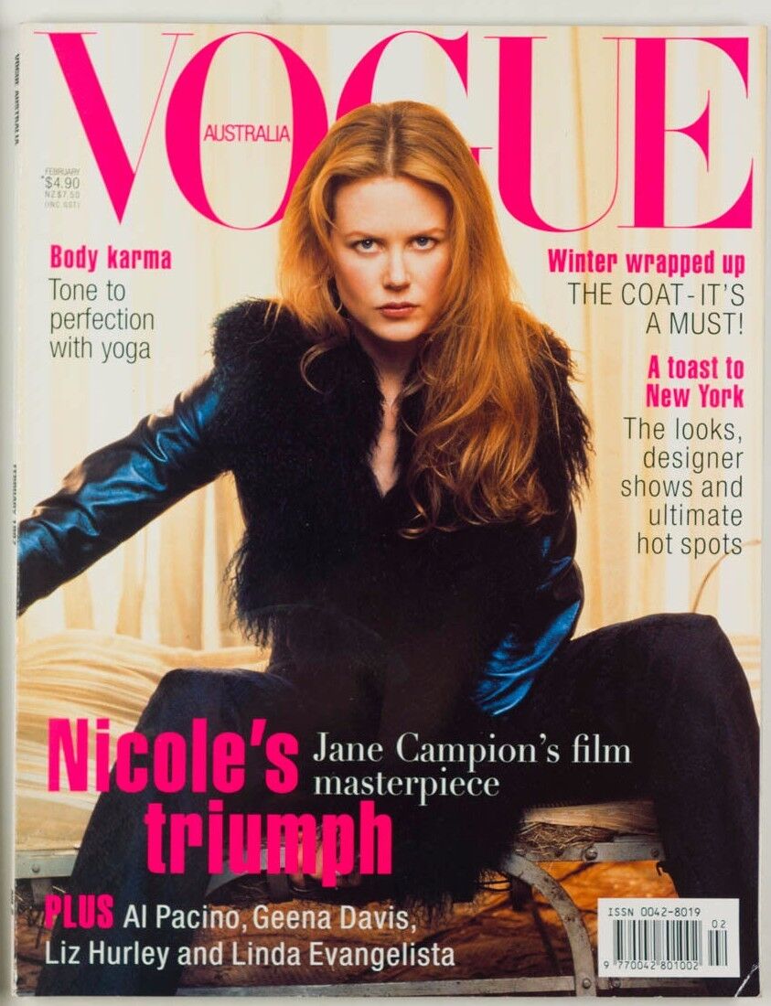 NICOLE KIDMAN Al Pacino LINDA EVANGELISTA Geena Davis YOGA  Vogue Australia 1997