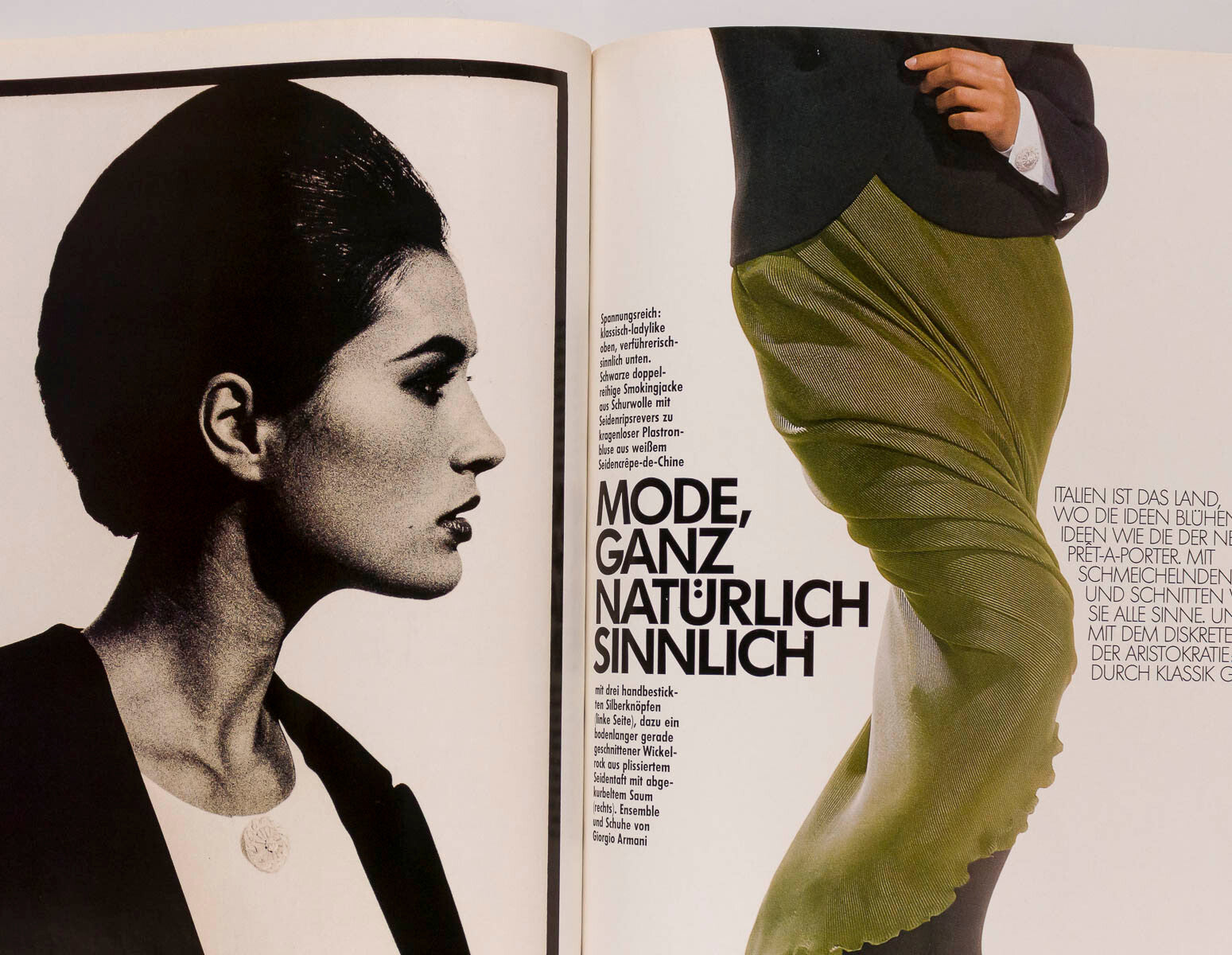 Therese Bachy HANS FEURER Karen Alexander HARPER'S BAZAAR GERMANY February 1989
