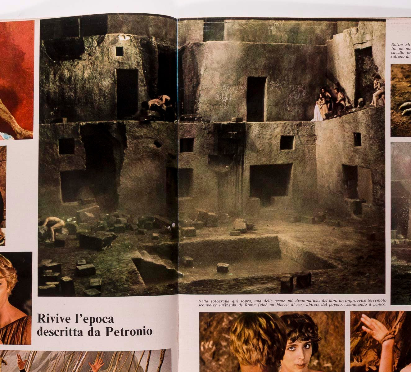 DONYALE LUNA for FELLINI rare Italian magazine EPOCA vtg 1960's Satyricon film