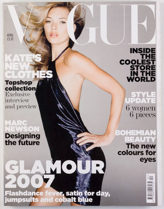 Kate Moss MILLA JOJOVICH Anja Rubik VOGUE April 2007 18th birthday gift TOPSHOP
