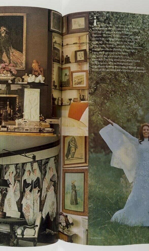 ELIZABETH TAYLOR Audrey Hepburn SOPHIA LOREN Barbara Parkins VOGUE March 1, 1971