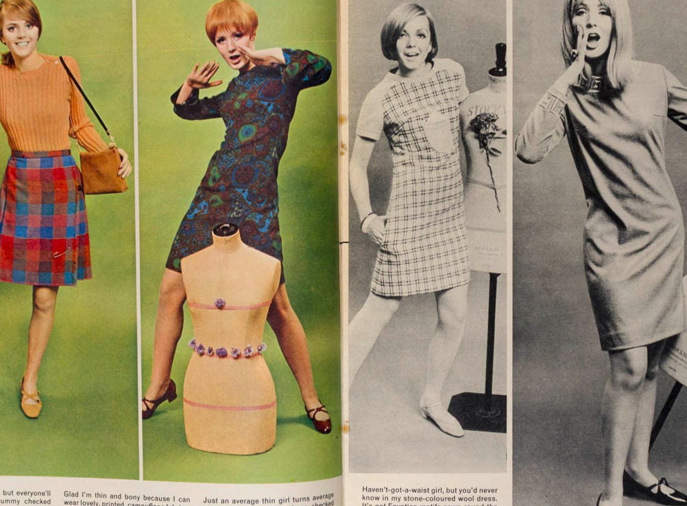Twiggy CATHY McGOWAN Rita Tushingham TEDDY BOY Petticoat magazine September 1966