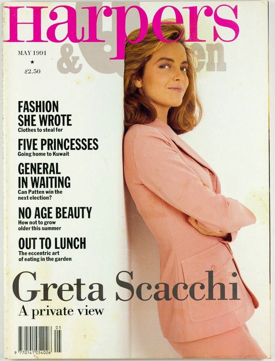 GRETA SCACCHI Christy Turlington LINDA EVANGELISTA Yasmin LeBon HARPER magazine