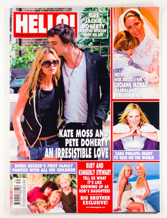 Kate Moss PETE DOHERTY IndieSleaze HELLO! August 2006 Boris Becker ZARA PHILLIPS