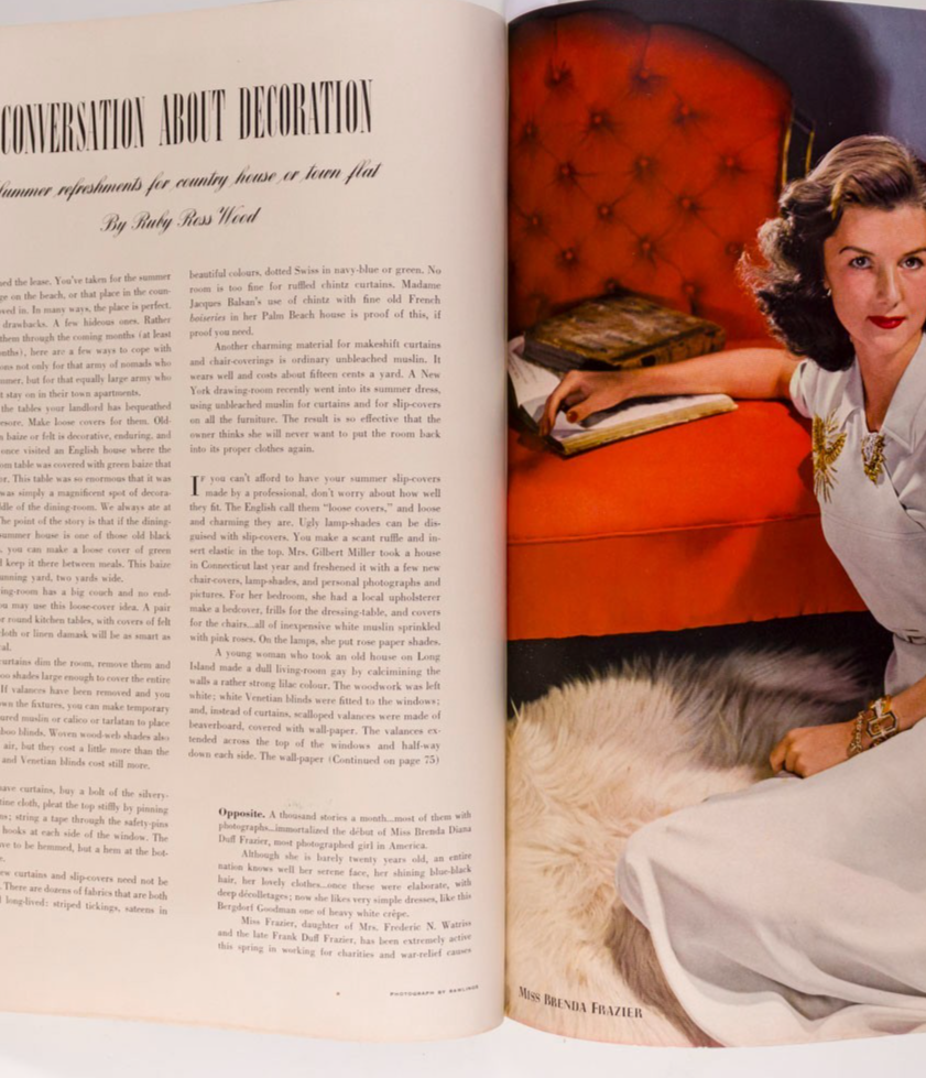 TONI FRISSELL Horst CECIL BEATON Vogue June 1941 Camera GEORGIA O'KEEFE vtg RBW