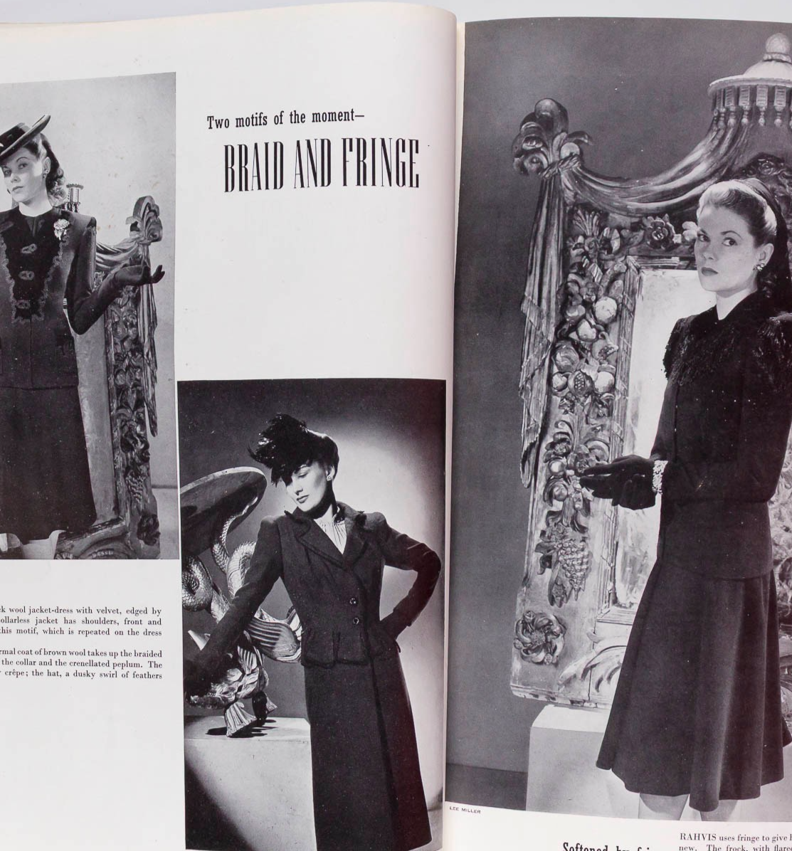 Gene Tierney VIVIEN LEIGH Lee Miller VOGUE August 1941 Norman Parkinson J PAGES