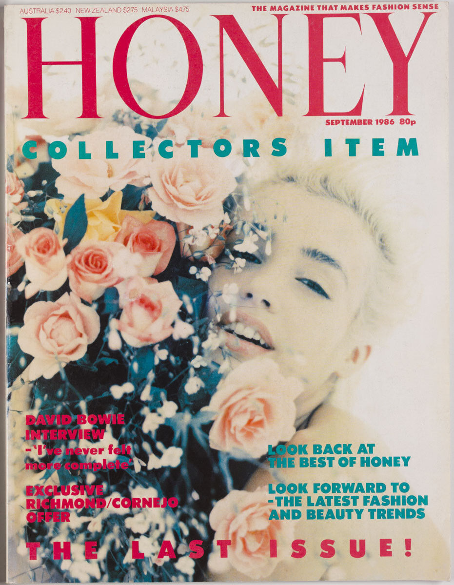 Leigh Bowery Bowie NICK KAMEN Cathee Dahmen NAOMI CAMPBELL Twiggy HONEY magazine