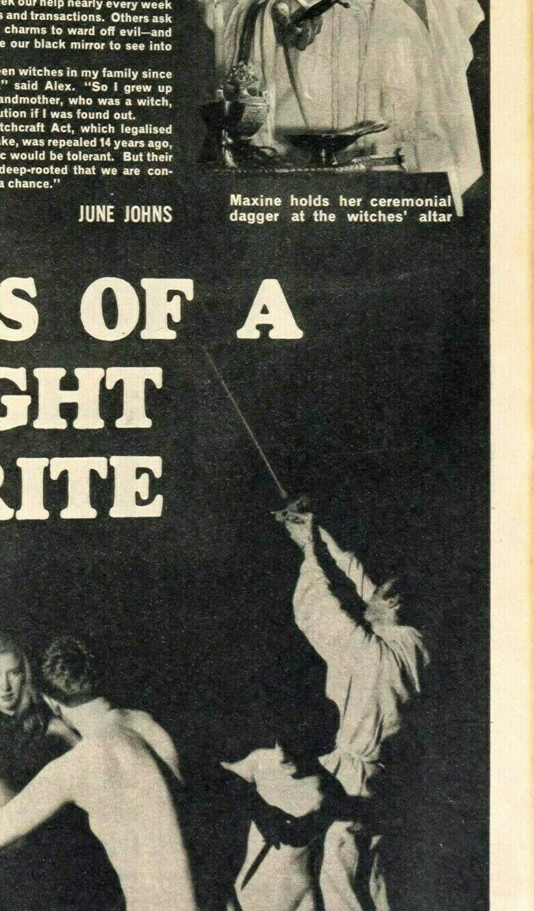 Maxine & Alex Sanders WITCHCRAFT Morris WITCH Mike Sarne QUORUM Titbits magazine