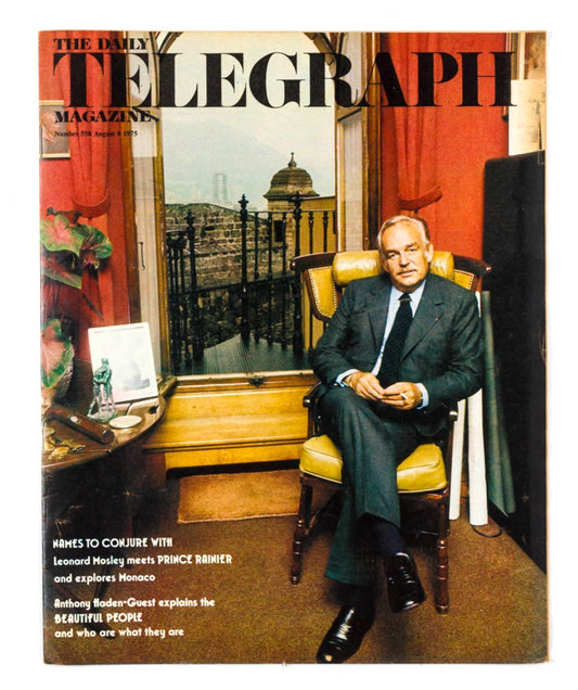 PRINCE RAINER OF MONACO Grace Kelly PATRICK WARD Telegraph magazine August 1975