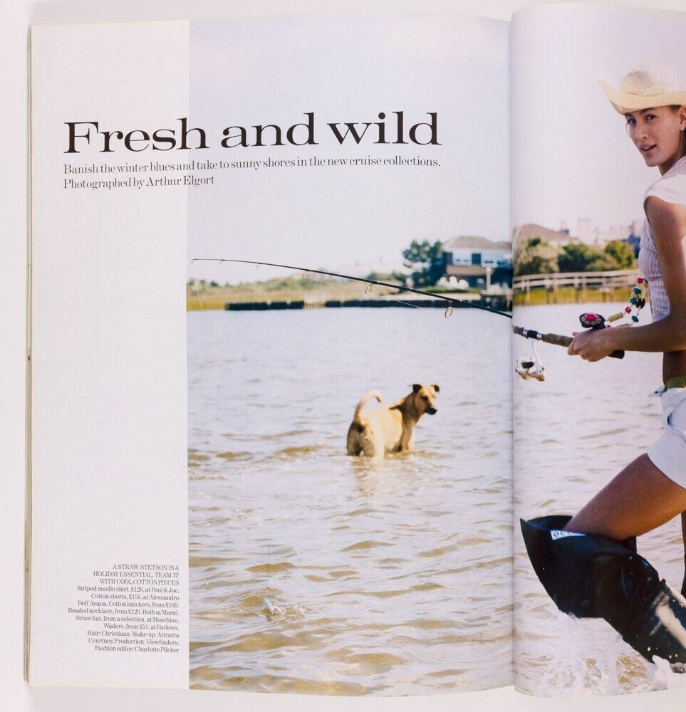 Daria Werbowy RIE RASMUSSEN Norman Parkinson VOGUE January 2005 Jan Ward TESTINO