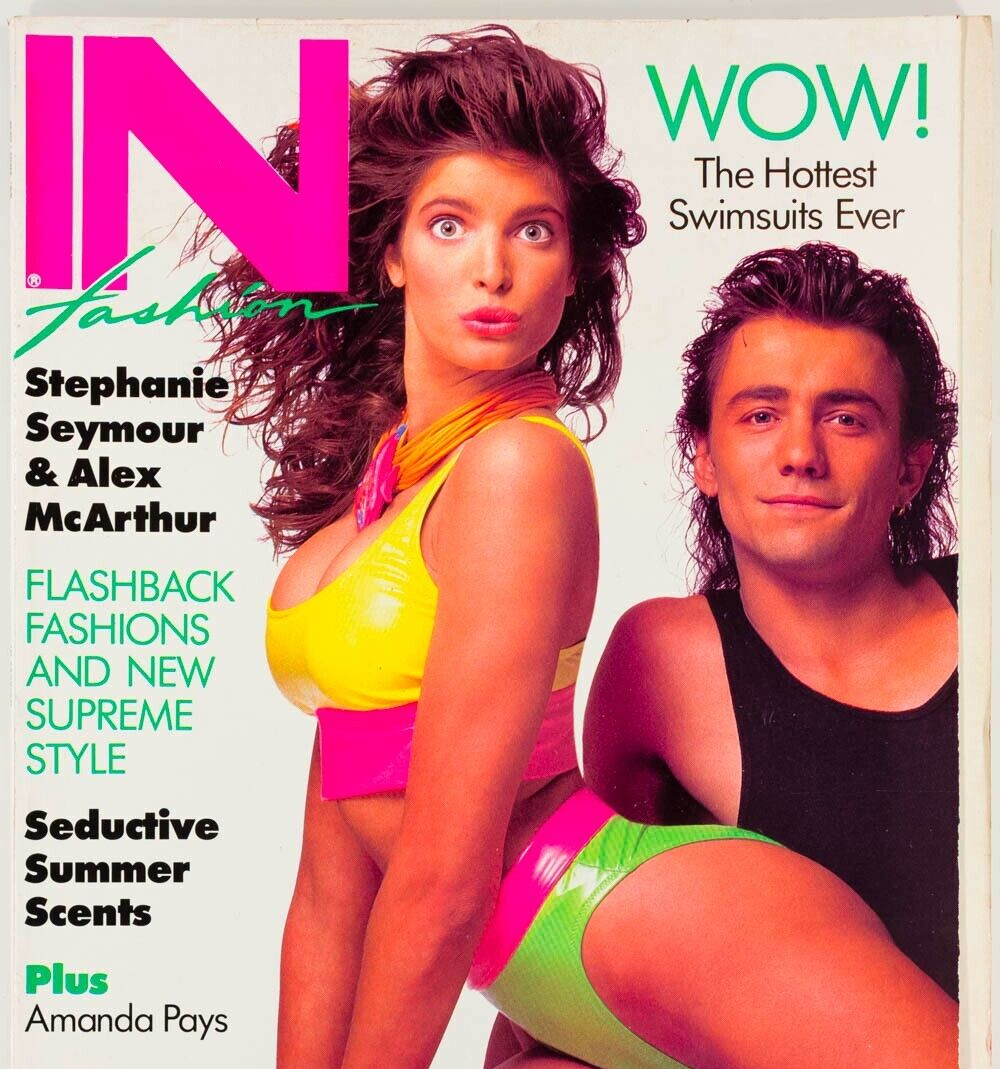 Stephanie Seymour ALEX McARTHUR Janice Dickinson ZIGGY MARLEY InFASHION MAGAZINE