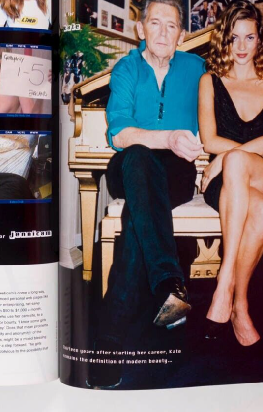 Jamie Hewlett ANDREW WK Terry Richardson KATE MOSS The Face November 2001 Webcam