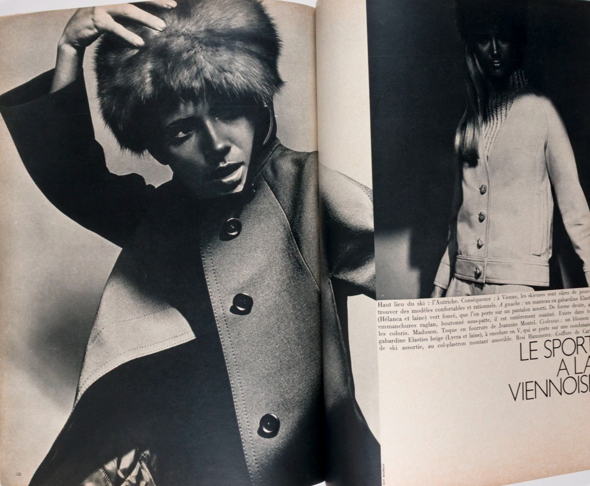 Rolex GUY BOURDIN Anouk Aimee PICASSO Paris Vogue 1966 November BALENCIAGA Knapp