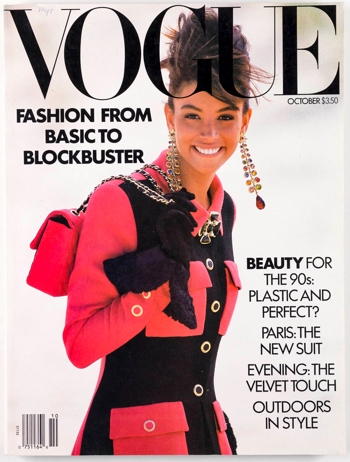 KARA YOUNG Tatjana IMAN Porizkova HELMUT NEWTON Michelle Pfeiffer VOGUE Oct 1989