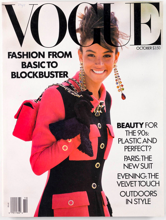 KARA YOUNG Tatjana IMAN Porizkova HELMUT NEWTON Michelle Pfeiffer VOGUE Oct 1989