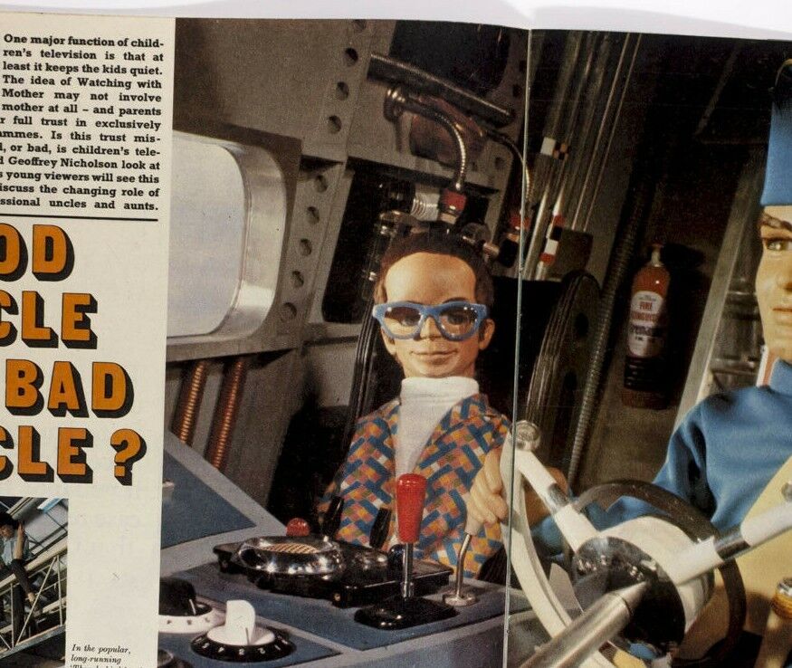 LADY PENELOPE Dr Who Dalek THUNDERBIRDS Gerry Anderson TV Observer magazine 60's