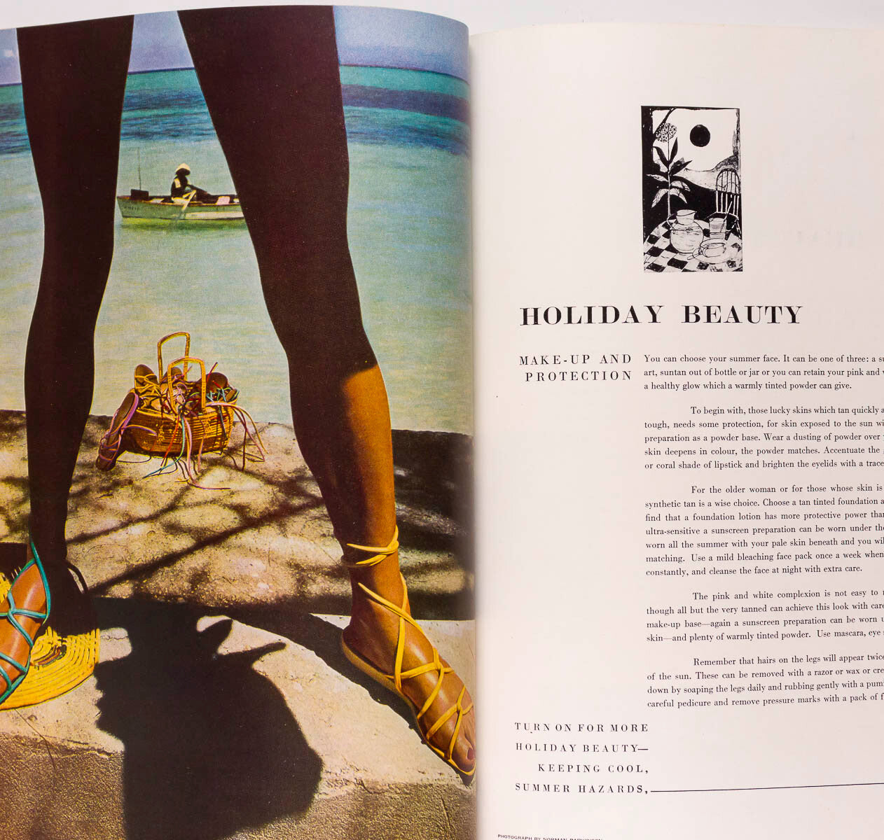 Norman Parkinson CARMEN DELL'OREFICE John Ward Vogue Beauty Book 1951 Blumenfeld