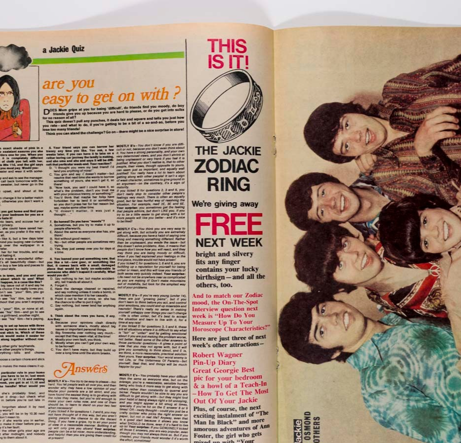 Barry Evans JACK WILD Osmonds JACKIE magazine 1970 James Stacy WAYNE MAUNDER Mud