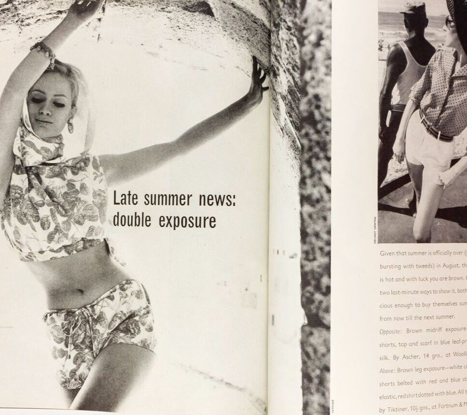 Grace Coddington PETER SELLERS Helmut Newton VOGUE August 1962 Shrimpton KLEIN