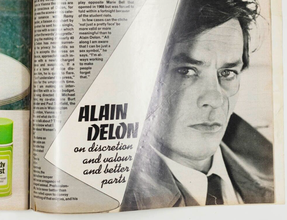 Alain Delon GIRL BAND FANNY Mike Berkofsky VTG 70s FASHION Monaco HONEY magazine