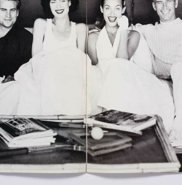 Peter Lindbergh MARK VANDERLOO Amber Valletta SHALOM HARLOW Lookbook DKNY 1995