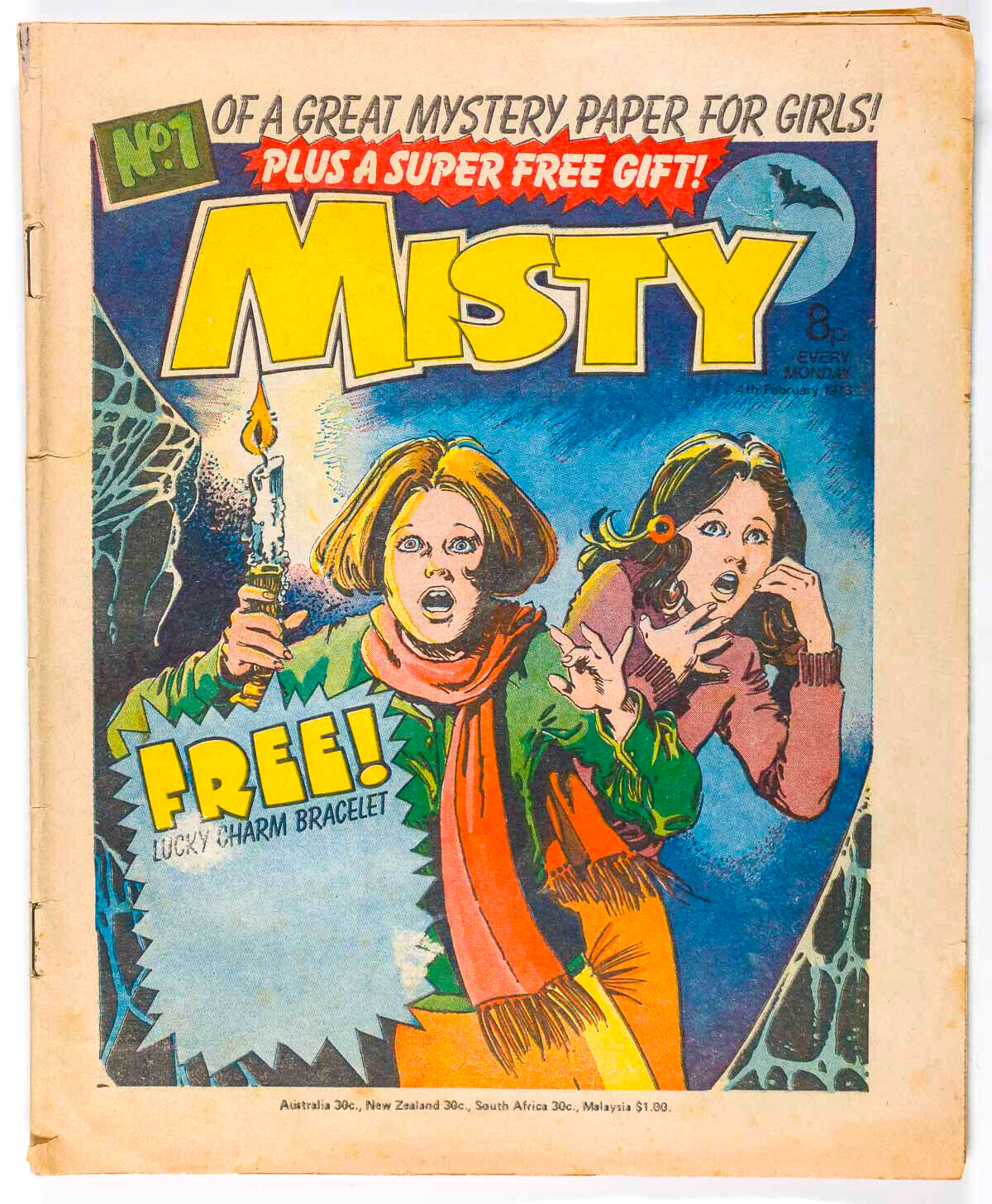 MISTY COMIC magazine 1st issue No 1 February 4 1978 Pat Mills JOHN ARMSTRONG vtg